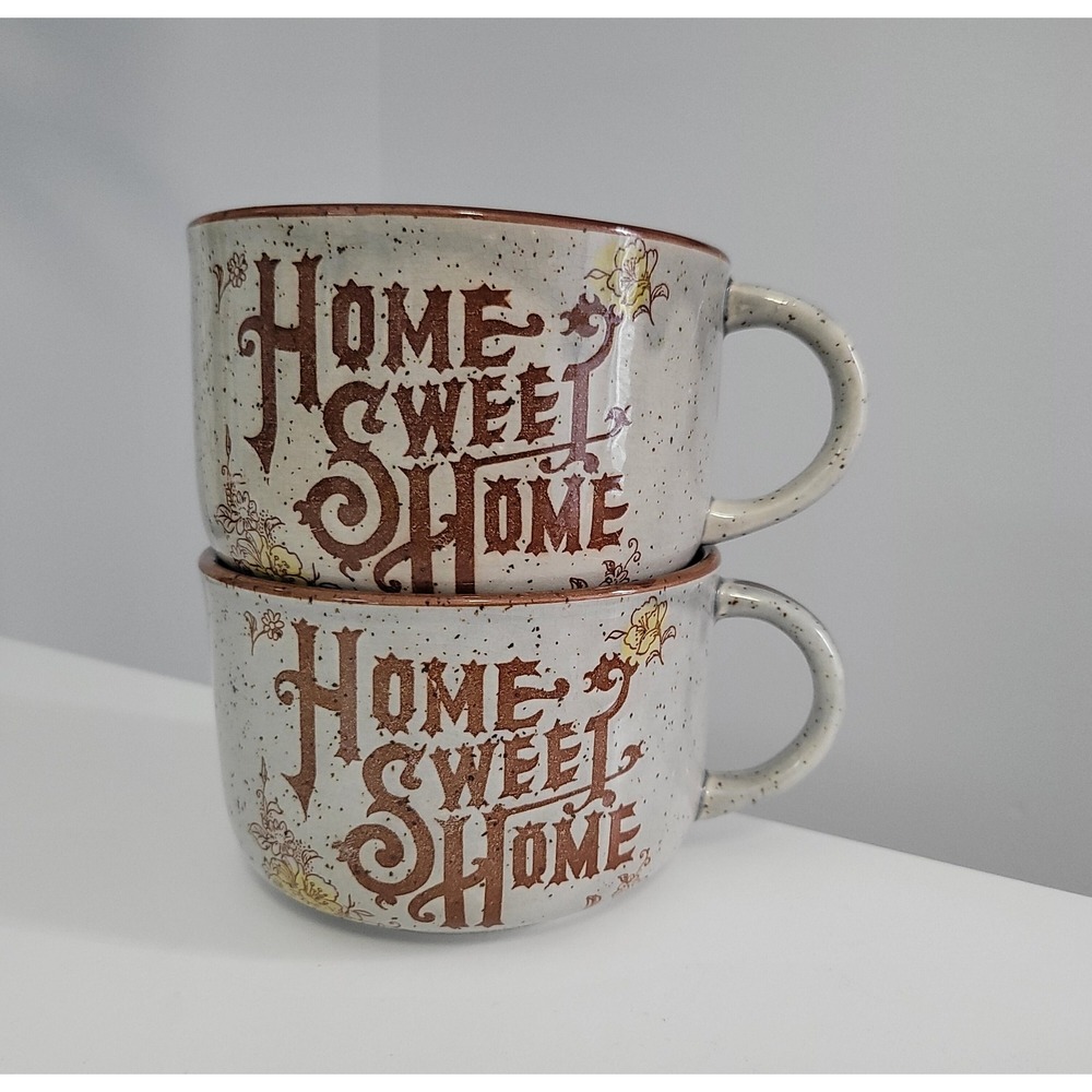 Home Sweet Home Speckled‎ Mugs Set